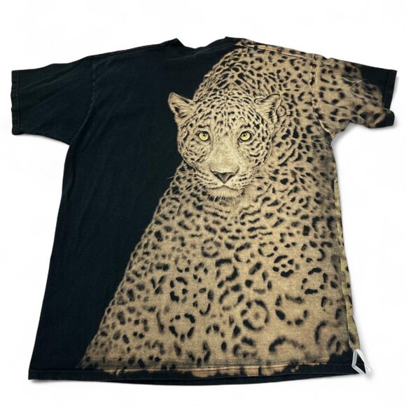 Vintage 90s Leopard Print T‑Shirt | Fruit of the Loom XXL - Picture 2 of 6